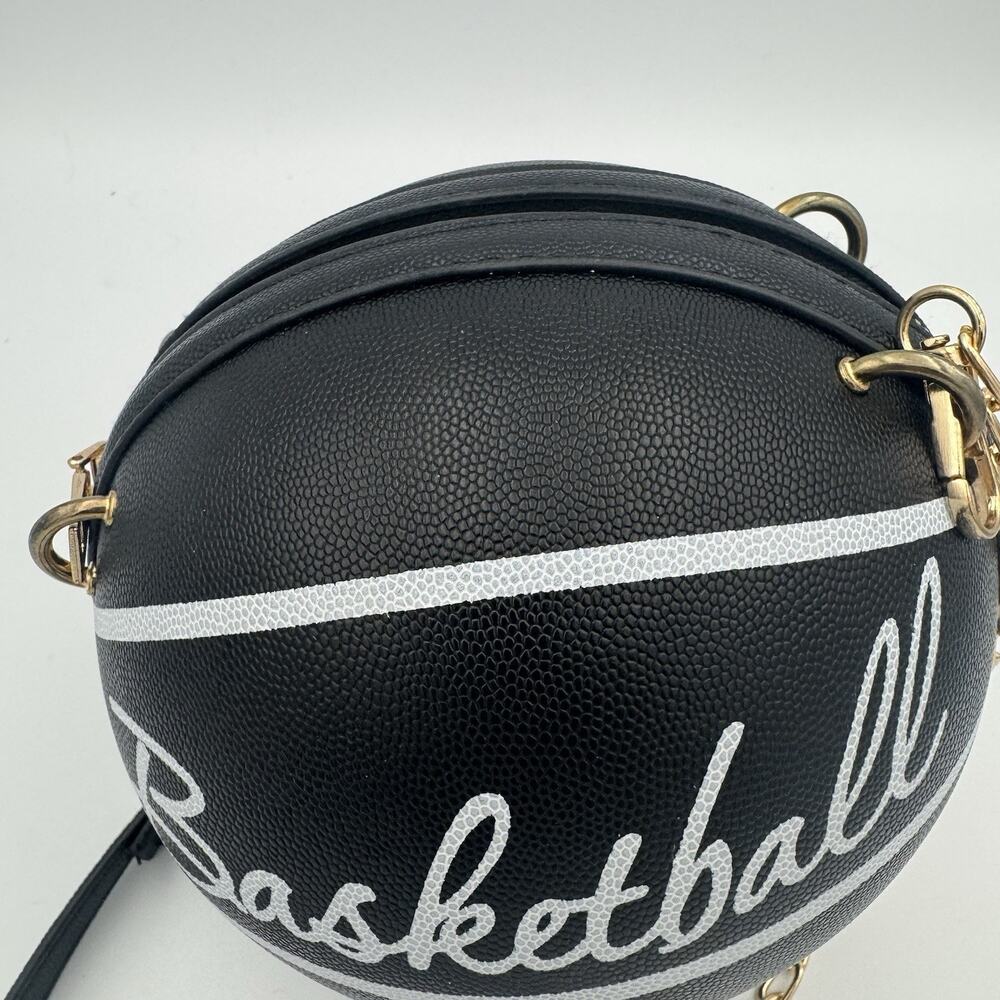 Basketball Shoulder Women Messenger Bag Purse Tote Mini Crossbody Round Handbag - Picture 3 of 6
